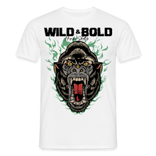 Charger l'image dans la galerie, T-shirt Tattoo old school Homme Gorille Wild & Bold - blanc