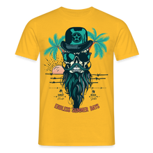 Charger l'image dans la galerie, T-shirt Tête de mort Homme Endless summer days - jaune