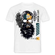 Charger l'image dans la galerie, T-shirt Tête de mort Homme Life's wounds - blanc