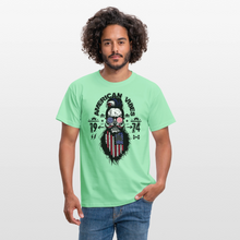 Charger l'image dans la galerie, T-shirt Tête de mort Homme American Vibes - vert menthe