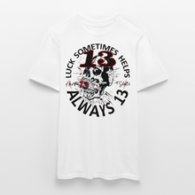 Charger l'image dans la galerie, T-shirt Tattoo old school Homme Luck something helps - blanc