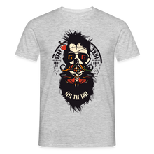 Charger l'image dans la galerie, T-shirt Tête de mort Homme Feel the love - gris chiné