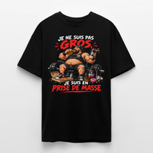 Charger l'image dans la galerie, T-shirt Musculation Humour – Je ne suis pas gros, je suis en prise de masse - noir
