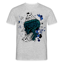 Charger l'image dans la galerie, T-shirt Tête de mort Homme Skull Soccer - gris chiné