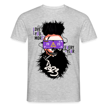 Charger l'image dans la galerie, T-shirt Tête de mort Homme Love you - gris chiné