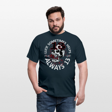 Charger l'image dans la galerie, T-shirt Tattoo old school Homme Luck Something helps noir - marine