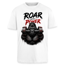 Charger l'image dans la galerie, T-shirt Musculation Gorilla Power – Fitness, Bodybuilding et Force Animale | Hipster Skulls - blanc