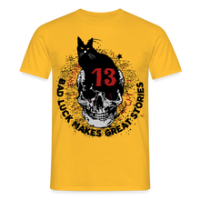Charger l'image dans la galerie, T-shirt Tattoo old school Homme Bad luck 13 - jaune