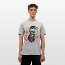 Charger l'image dans la galerie, T-shirt Tête de mort Homme Fearless Warrior - gris chiné