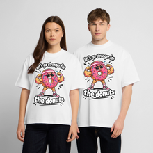 Charger l'image dans la galerie, T-shirt Musculation Humour – Donut Bodybuilder « Let’s Go Stronger » | Fitness et Motivation - blanc