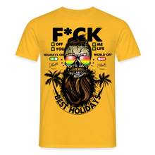Charger l'image dans la galerie, T-shirt Tête de mort Homme Fuck Off - jaune