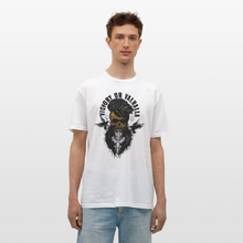 Charger l'image dans la galerie, T-shirt Tête de mort Homme Victory or Valhalla - blanc