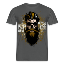 Charger l'image dans la galerie, T-shirt Tête de mort Homme Never Look Back - charbon