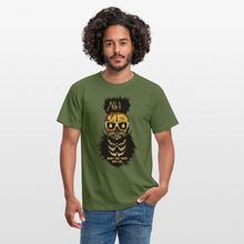 Charger l'image dans la galerie, T-shirt Tête de mort Homme Money - vert militaire