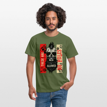 Charger l'image dans la galerie, T-shirt Tête de mort Homme No rules - vert militaire