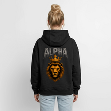 Charger l'image dans la galerie, Sweat à capuche unisexe zippé Alpha lion musculation - noir
