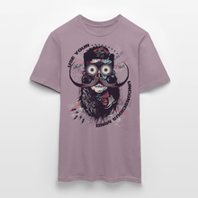Charger l'image dans la galerie, T-shirt Tête de mort Homme Use your unconscious mind - mauve gris