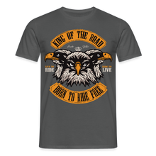 Charger l'image dans la galerie, T-shirt Motorcylce Homme Aigle King oh the road - charbon