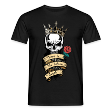 Charger l'image dans la galerie, T-shirt Tête de mort Homme There is life before death King - noir