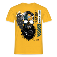Charger l'image dans la galerie, T-shirt Tête de mort Homme Life's wounds - jaune