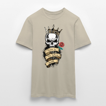 Charger l'image dans la galerie, T-shirt Tête de mort Homme There is life before death King - beige sable