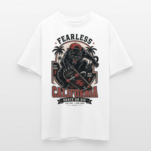 Charger l'image dans la galerie, T-Shirt Skate Streetwear Vintage panthère – Oversize Unisexe - blanc