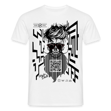 Charger l'image dans la galerie, T-shirt Tête de mort Homme QR Code - blanc
