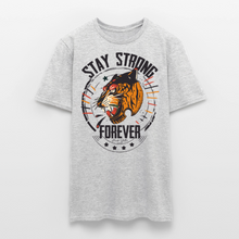 Charger l'image dans la galerie, T-shirt Tattoo old school Homme Stay Strong Forever Tiger - gris chiné