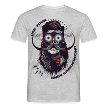 Charger l'image dans la galerie, T-shirt Tête de mort Homme Use your unconscious mind - gris chiné