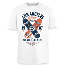 Charger l'image dans la galerie, T-shirt Skateboard “Skate legends” – unisexe oversize épais - blanc