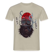 Charger l'image dans la galerie, T-shirt Tête de mort Homme Hipster Skulls stay cool - beige sable
