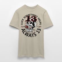 Charger l'image dans la galerie, T-shirt Tattoo old school Homme Luck something helps - beige sable