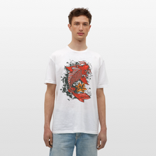 Charger l'image dans la galerie, T-shirt Tattoo old school Homme Koi Fish - blanc