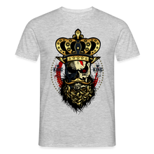 Charger l'image dans la galerie, T-shirt Tête de mort Homme Hipster Skulls King - gris chiné