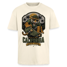 Charger l'image dans la galerie, T-Shirt Skate Homme Oversize – Tigre california Style Urbain Streetwear - crème