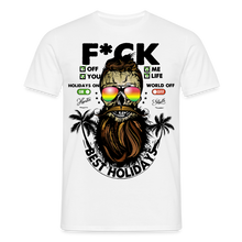 Charger l'image dans la galerie, T-shirt Tête de mort Homme Fuck Off - blanc