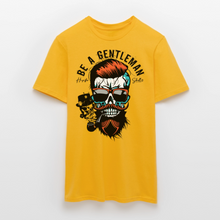 Charger l'image dans la galerie, T-shirt Tête de mort Homme Be a gentleman - jaune