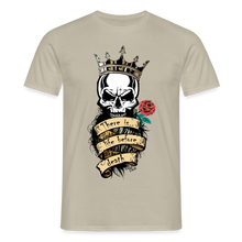Charger l'image dans la galerie, T-shirt Tête de mort Homme There is life before death King - beige sable