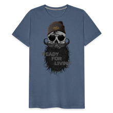 Charger l'image dans la galerie, T-shirt Homme Ready For Living - bleu chiné