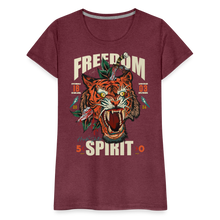 Charger l'image dans la galerie, T-shirt Femme Freedom Spirit - rouge bordeaux chiné