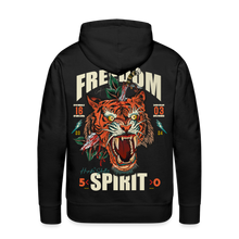 Charger l'image dans la galerie, Sweat-shirt à capuche hommes Freedom spirit tiger - noir
