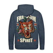 Charger l'image dans la galerie, Sweat-shirt à capuche hommes Freedom spirit tiger - bleu jeans