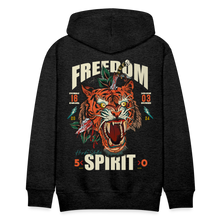 Charger l'image dans la galerie, Sweat-shirt à capuche hommes Freedom spirit tiger - charbon