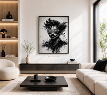 Charger l'image dans la galerie, Chaos Élégant – Décoration Murale Moderne | Tableau Noir et Blanc