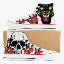 Charger l'image dans la galerie, Chaussures montantes en toile Panthère noire