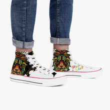 Charger l'image dans la galerie, Chaussures montantes en toile - Lion & panthère