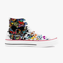 Charger l'image dans la galerie, Chaussures montantes en toile butterfly skull