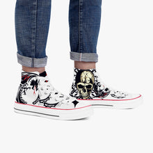 Charger l'image dans la galerie, Chaussures montantes en toile - Dragon skulls