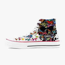 Charger l'image dans la galerie, Chaussures montantes en toile butterfly skull