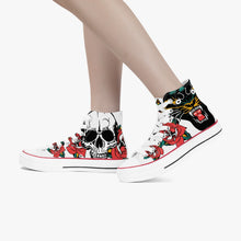 Charger l'image dans la galerie, Chaussures montantes en toile Panthère noire